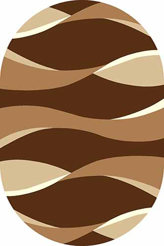 Овальный ковер VISION DELUXE carving V811 BROWN Российский ковер ВИЖН ДЕЛЮКС фабрики Меринос V811 BROWN Цена указана за 1 квадратный метр