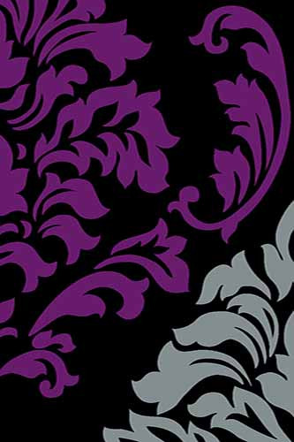 Прямоугольный ковер SUNRISE V812 BLACK-VIOLET Российский ковер САНРАЙЗ фабрики Меринос V812 BLACK-VIOLET Цена указана за 1 квадратный метр