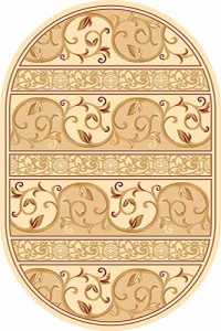 Овальный ковер KAMEA carving 0986 CREAM