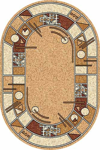 Овальный ковер LAGUNA ALB3 BEIGE Российский ковер ЛАГУНА фабрики Меринос ALB3 BEIGE Цена указана за 1 квадратный метр