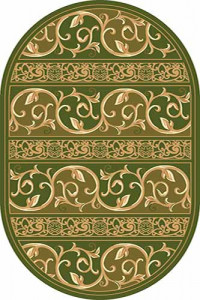 Овальный ковер KAMEA carving 0986 GREEN