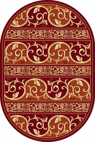 Овальный ковер KAMEA carving 0986 RED Российский ковер Камея Карвинг фабрики Меринос 0986 RED Цена указана за 1 квадратный метр
