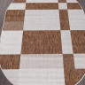 Ковёр VEGAS-S005-CREAM-BROWN-OVAL