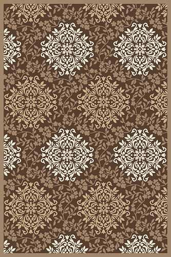 Прямоугольный ковер VALENCIA DELUXE D374 BROWN Российский ковер ВАЛЕНСИЯ ДЕЛЮКС фабрики Меринос D374 BROWN Цена указана за 1 квадратный метр