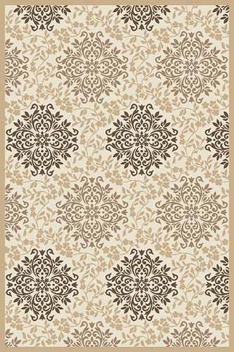 Прямоугольный ковер VALENCIA DELUXE D374 CREAM-BROWN Российский ковер ВАЛЕНСИЯ ДЕЛЮКС фабрики Меринос D374 CREAM-BROWN Цена указана за 1 квадратный метр