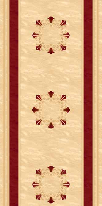 Ковровая дорожка KAMEA carving 5333 CREAM-RED Российский ковер Камея Карвинг фабрики Меринос 5333 CREAM-RED Цена указана за 1 квадратный метр