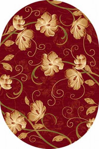 Овальный ковер KAMEA carving 1059 RED