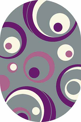 Овальный ковер VISION DELUXE carving V815 GRAY-LILAC Российский ковер ВИЖН ДЕЛЮКС фабрики Меринос V815 GRAY-LILAC Цена указана за 1 квадратный метр