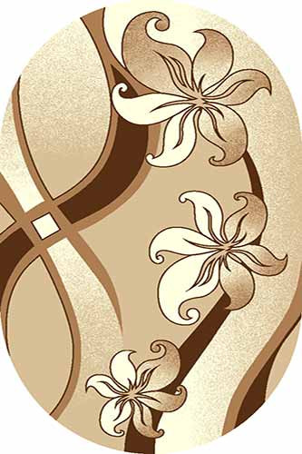 Овальный ковер VISION DELUXE carving V816 BEIGE Российский ковер ВИЖН ДЕЛЮКС фабрики Меринос V816 BEIGE Цена указана за 1 квадратный метр