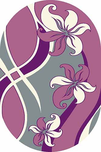 Овальный ковер VISION DELUXE carving V816 GRAY-LILAC Российский ковер ВИЖН ДЕЛЮКС фабрики Меринос V816 GRAY-LILAC Цена указана за 1 квадратный метр