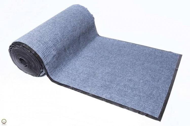 Грязезащитный коврик. Дорожка Серый Грязезащитные барьерные ковры на резиновой основе. Цена указана за 1 погонный метр.