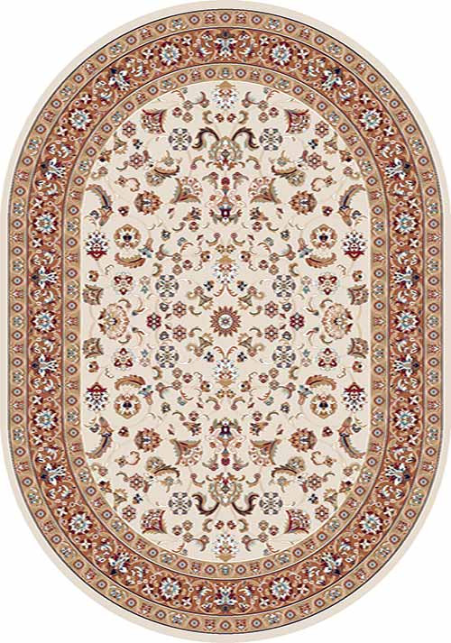 Овальный ковер SHAHREZA D210 CREAM-TERRA-2 Российский ковер ШАХРЕЗА фабрики Меринос D210 CREAM-TERRA-2 Цена указана за 1 квадратный метр