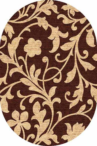 Овальный ковер LAGUNA D184 BROWN Российский ковер ЛАГУНА фабрики Меринос D184 BROWN Цена указана за 1 квадратный метр