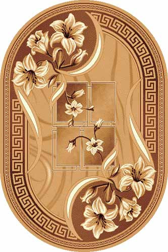 Овальный ковер LAGUNA D187 BEIGE Российский ковер ЛАГУНА фабрики Меринос D187 BEIGE Цена указана за 1 квадратный метр