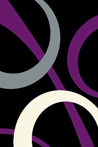 Прямоугольный ковер VISION DELUXE carving V810 BLACK-VIOLET Российский ковер ВИЖН ДЕЛЮКС фабрики Меринос V810 BLACK-VIOLET Цена указана за 1 квадратный метр
