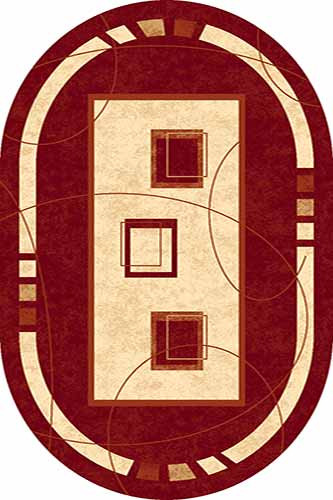 Овальный ковер KAMEA carving 5271 RED Российский ковер Камея Карвинг фабрики Меринос 5271 RED Цена указана за 1 квадратный метр