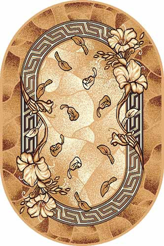 Овальный ковер LAGUNA D201 BEIGE Российский ковер ЛАГУНА фабрики Меринос D201 BEIGE Цена указана за 1 квадратный метр