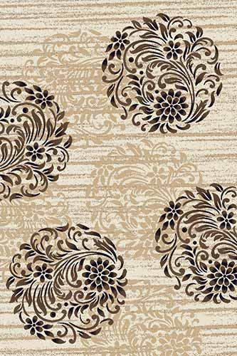 Прямоугольный ковер VALENCIA DELUXE D303 CREAM-BROWN Российский ковер ВАЛЕНСИЯ ДЕЛЮКС фабрики Меринос D303 CREAM-BROWN Цена указана за 1 квадратный метр