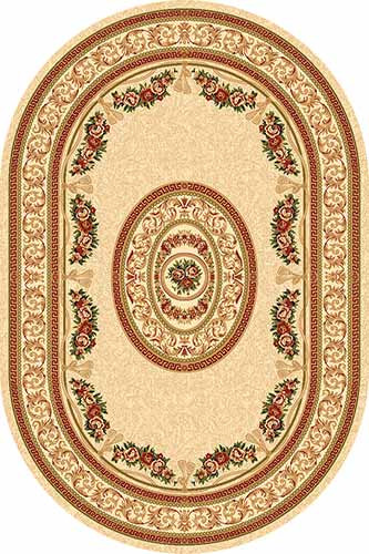 Овальный ковер VALENCIA DELUXE W340 CREAM Российский ковер ВАЛЕНСИЯ ДЕЛЮКС фабрики Меринос W340 CREAM Цена указана за 1 квадратный метр