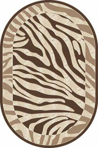 Овальный ковер MEGA carving 8316 BROWN