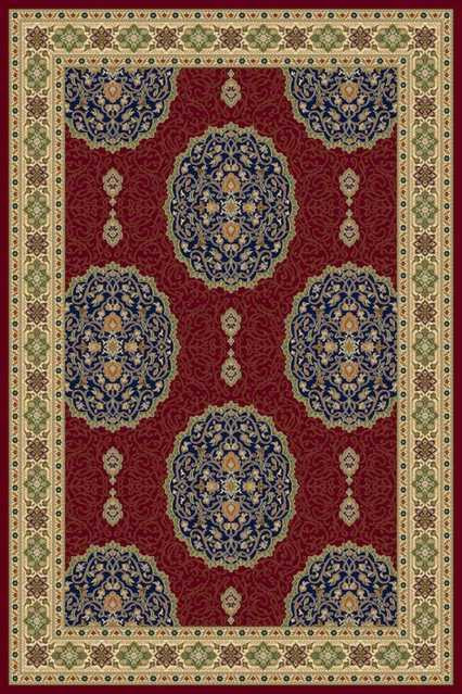 Прямоугольный ковер BUHARA 1902  RED Российский ковер БУХАРА фабрики Меринос P035 RED Цена указана за 1 квадратный метр