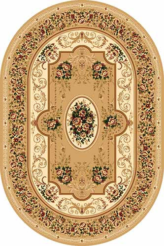 Овальный ковер DA VINCI D084 BEIGE Российский ковер DA VINCI фабрики Меринос D084 BEIGE Цена указана за 1 квадратный метр