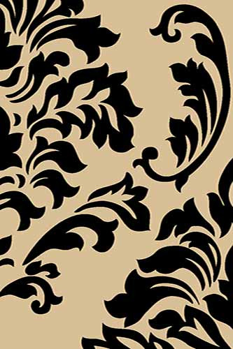 Прямоугольный ковер VISION DELUXE carving V812 BEIGE-BLACK Российский ковер ВИЖН ДЕЛЮКС фабрики Меринос V812 BEIGE-BLACK Цена указана за 1 квадратный метр