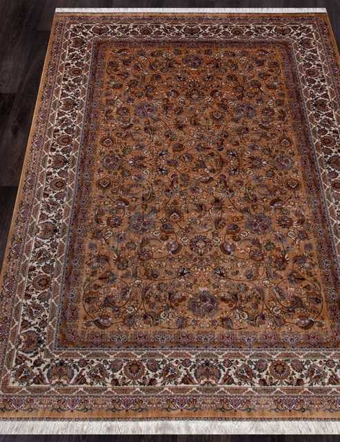 Иранский ковер QUM-617-BEIGE-STAN Персидские ковры QUM Цена указана за кв. метр