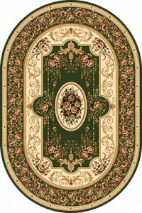 Овальный ковер DA VINCI D084 GREEN