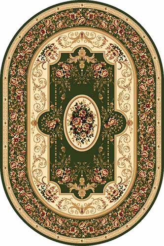 Овальный ковер DA VINCI D084 GREEN Российский ковер DA VINCI фабрики Меринос D084 GREEN Цена указана за 1 квадратный метр