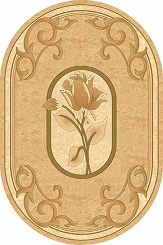 Овальный ковер KAMEA carving 5435 BEIGE Российский ковер Камея Карвинг фабрики Меринос 5435 BEIGE Цена указана за 1 квадратный метр
