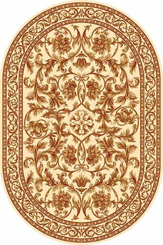 Овальный ковер DA VINCI D126 CREAM-2 Российский ковер DA VINCI фабрики Меринос D126 CREAM-2 Цена указана за 1 квадратный метр