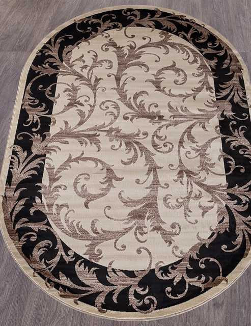 Ковёр COLIZEY-D156-CREAM-BLACK-OVAL Российский Ковёр Колизей.
Цена указана за 1 кв/метр.