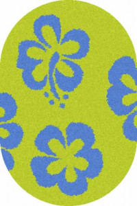 Овальный ковер SHAGGY ULTRA S605 GREEN-BLUE