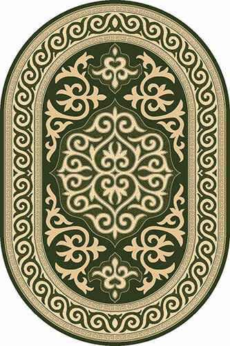 Овальный ковер DA VINCI D153 GREEN Российский ковер DA VINCI фабрики Меринос D153 GREEN Цена указана за 1 квадратный метр