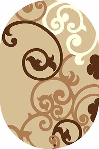 Овальный ковер VISION DELUXE carving V805 BEIGE Российский ковер ВИЖН ДЕЛЮКС фабрики Меринос V805 BEIGE Цена указана за 1 квадратный метр