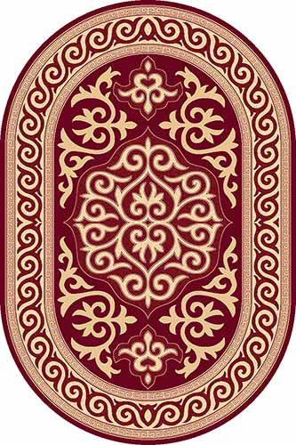 Овальный ковер DA VINCI D153 RED Российский ковер DA VINCI фабрики Меринос D153 RED Цена указана за 1 квадратный метр