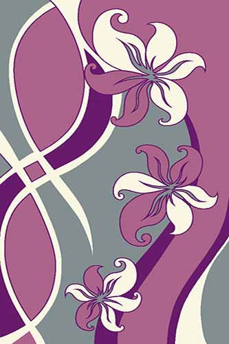 Прямоугольный ковер VISION DELUXE carving V816 GRAY-LILAC Российский ковер ВИЖН ДЕЛЮКС фабрики Меринос V816 GRAY-LILAC Цена указана за 1 квадратный метр