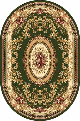 Овальный ковер DA VINCI W450 GREEN Российский ковер DA VINCI фабрики Меринос W450 GREEN Цена указана за 1 квадратный метр