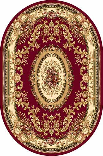 Овальный ковер DA VINCI W450 RED Российский ковер DA VINCI фабрики Меринос W450 RED Цена указана за 1 квадратный метр