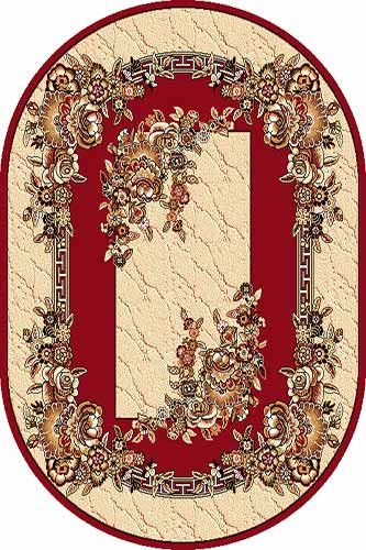 Овальный ковер LAGUNA ROZA RED Российский ковер ЛАГУНА фабрики Меринос ROZA RED Цена указана за 1 квадратный метр