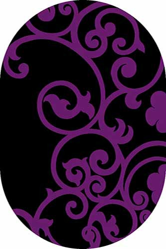 Овальный ковер SUNRISE V805 BLACK-VIOLET Российский ковер САНРАЙЗ фабрики Меринос V805 BLACK-VIOLET Цена указана за 1 квадратный метр