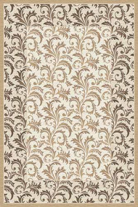 Прямоугольный ковер VALENCIA DELUXE D327 CREAM-BROWN