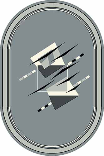Овальный ковер SUNRISE MRT8 GRAY Российский ковер САНРАЙЗ фабрики Меринос MRT8 GRAY Цена указана за 1 квадратный метр