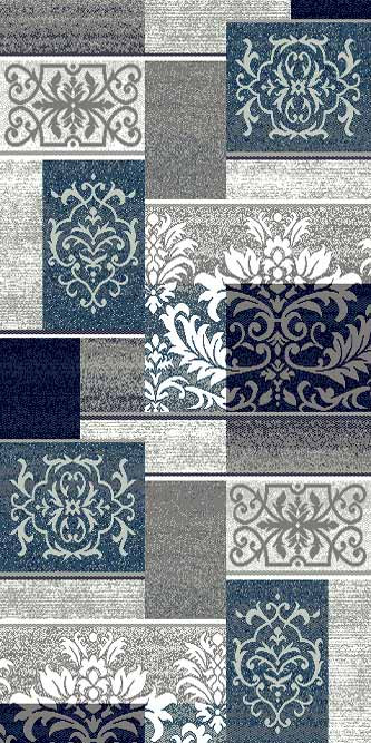 Ковровая дорожка SILVER D216 GRAY-BLUE Российский ковер СИЛЬВЕР фабрики Меринос D216 GRAY-BLUE Цена указана за 1 квадратный метр