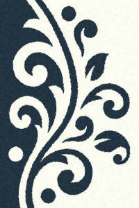 Прямоугольный ковер PLATINUM T621 NATURAL-NAVY